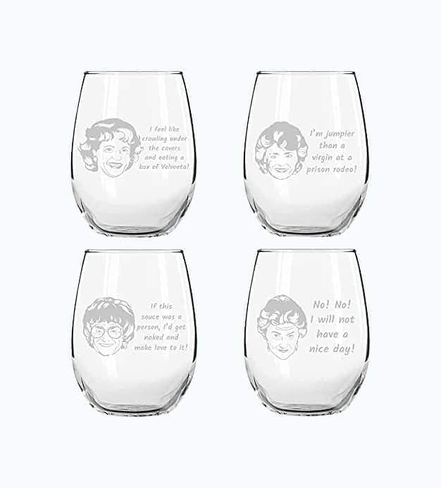 Golden Girls Wine Glasses