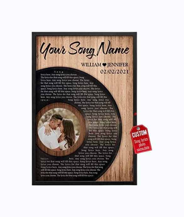 Customized Lyrics Canvas