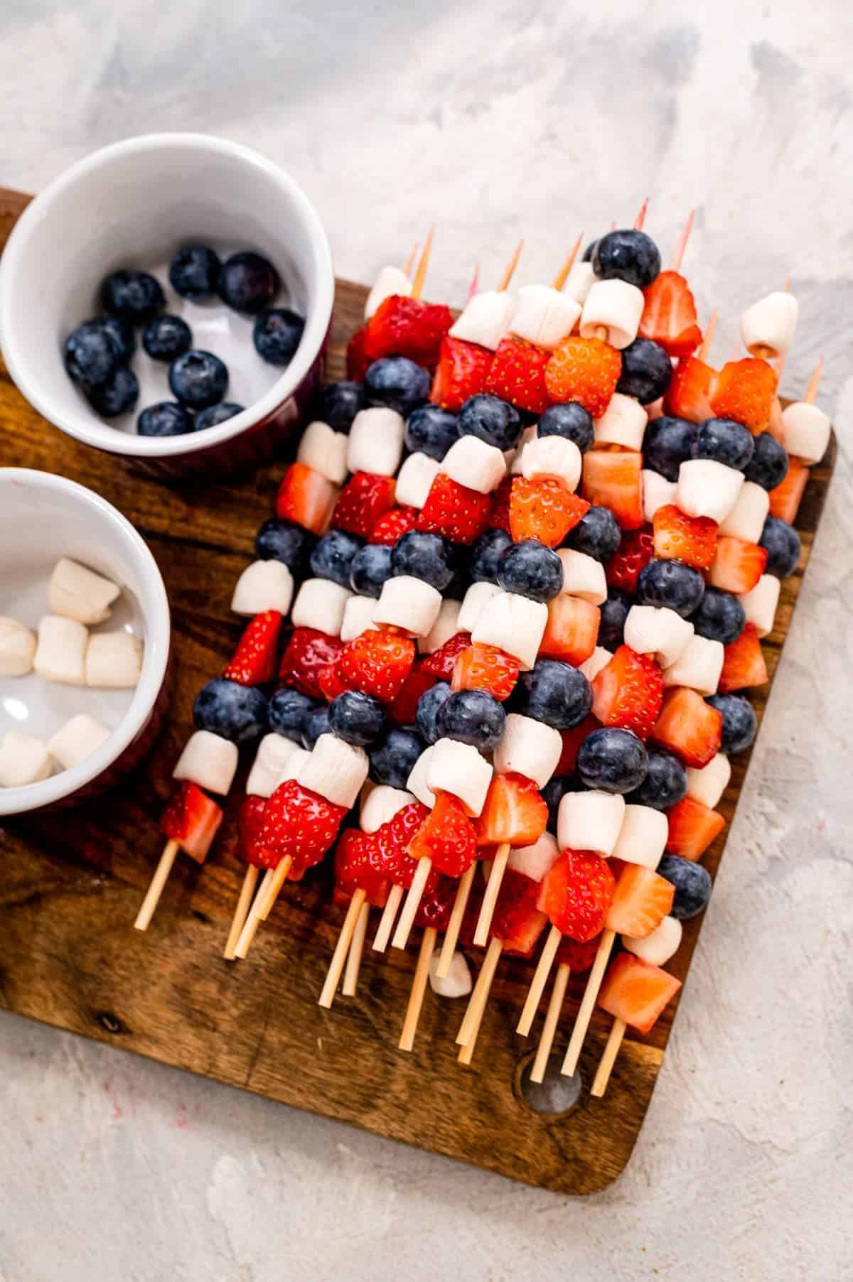 11 | RED, WHITE, AND BLUE FRUIT KABOBS