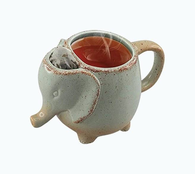 15oz Elephant Tea Mug Green