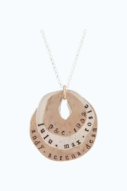 Personalized Family Circle Necklace