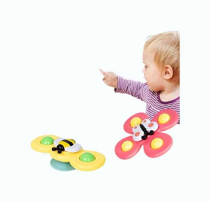 Suction Cup Spinning Top Toy