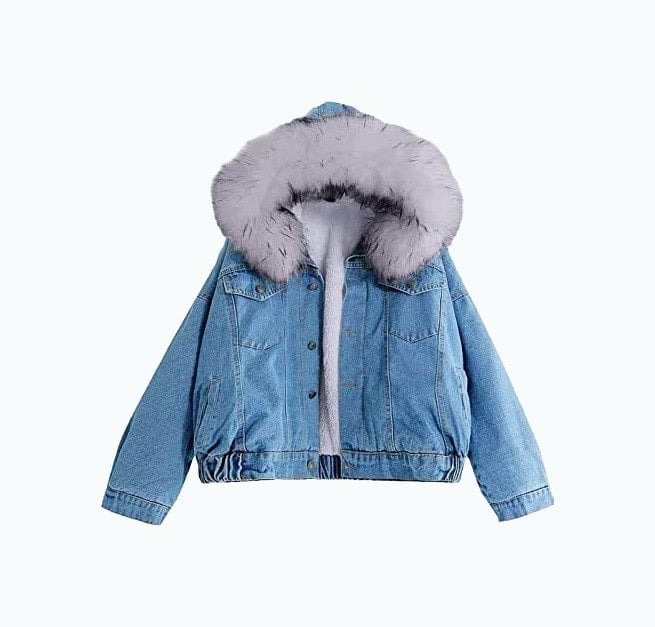 Hooded Denim Jacket