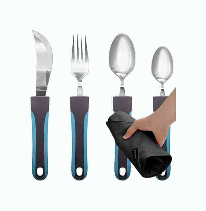 Adaptive Utensils - Weighted Silverware Set for Elderly People