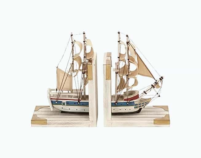 Nautical Coastal Book Ends