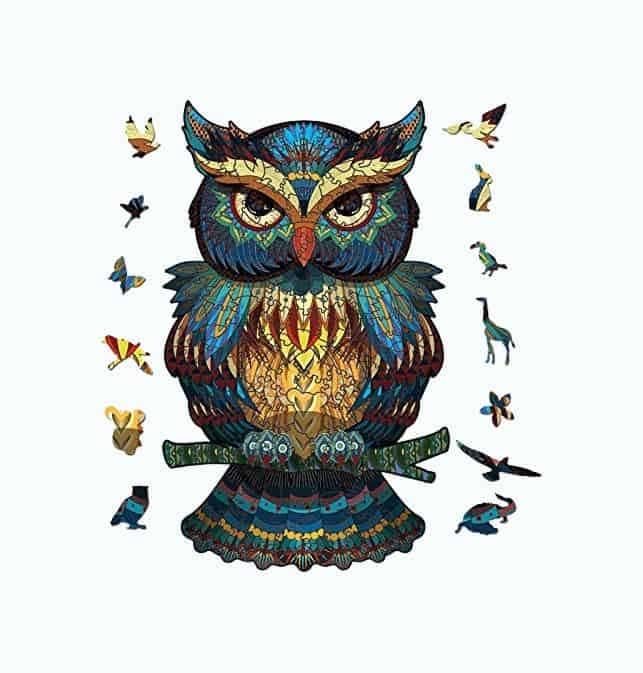 Unique Wooden Owl Jigsaw Puzzle