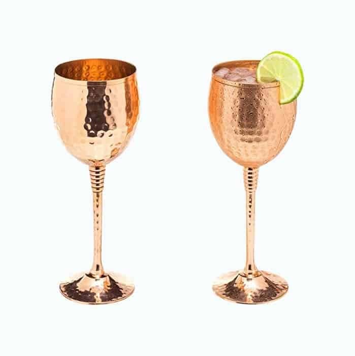 Copper Wine Glasses