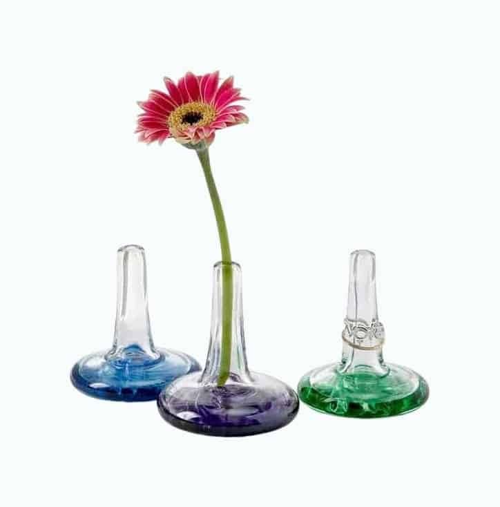 Handmade Birthstone Ring Holder Bud Vase