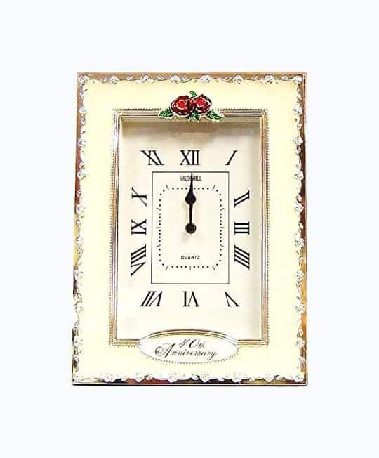 40th Anniversary Ruby Table Clock