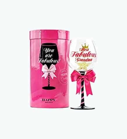 Fabulous Grandma Wine Glass