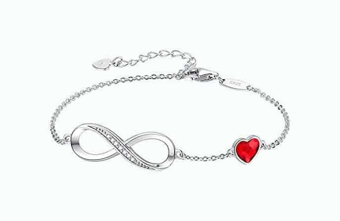 Infinity Heart Charm Bracelet