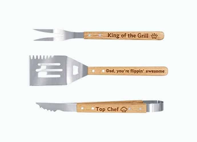 Engraved BBQ Tools Kit