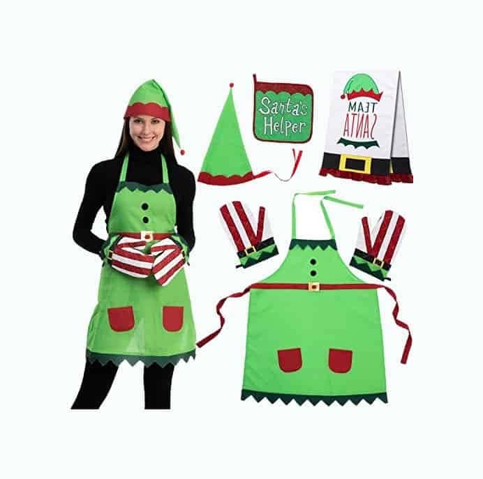 Elf Apron Accessories Set