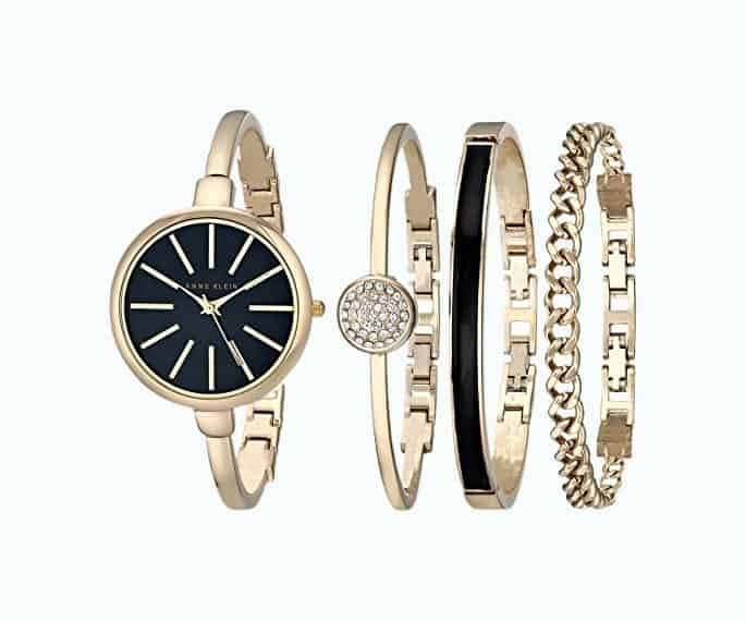 Anne Klein Watch Bracelet Set