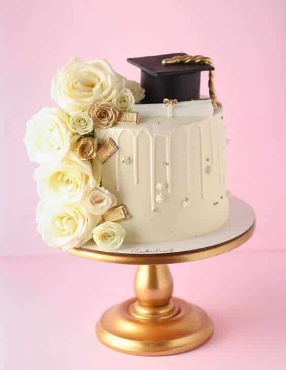 19 | SPECIAL FLORAL GRAD CAKE