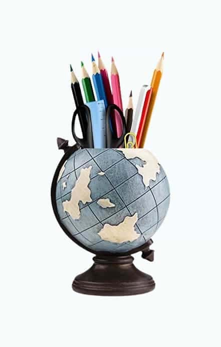 Globe Pencil Holder