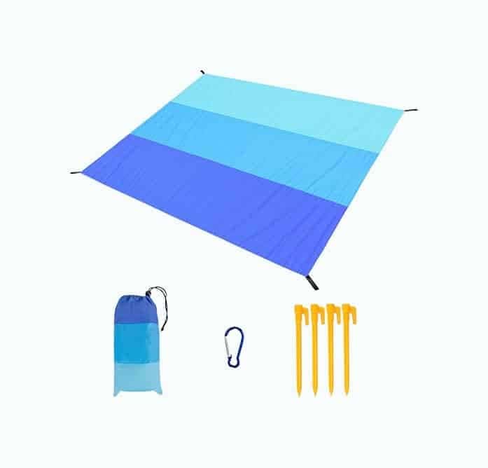 Sandproof Waterproof Beach Mat Oversized