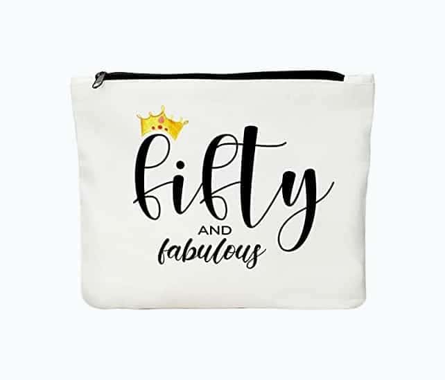 50th Birthday Makeup Bag