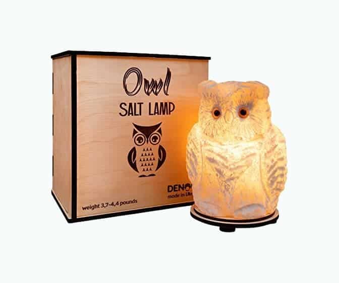 Owl Crystal Salt Lamp