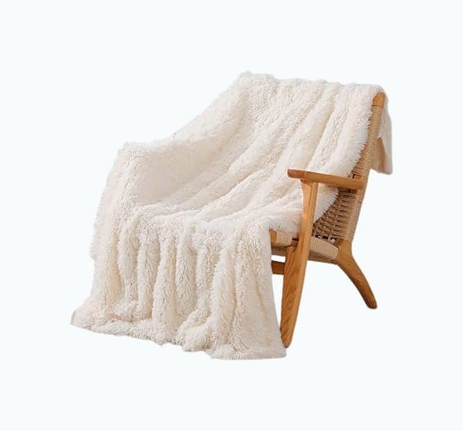 Decorative Extra Soft Fuzzy Faux Fur Throw Blanket