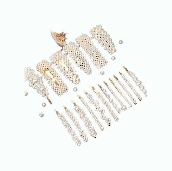 Pearl Hair Clips (18pcs)