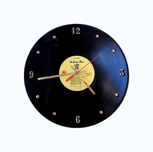 Rolling Stones Vinyl Record Clock