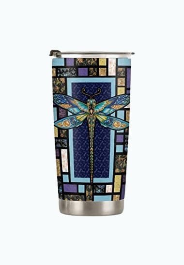 Dragonfly Travel Tumbler