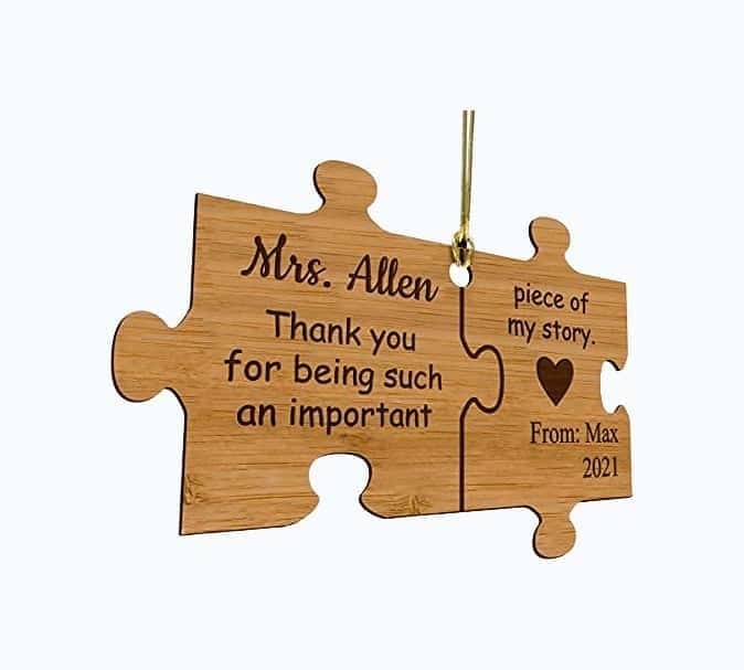 Personalized Puzzle Ornament