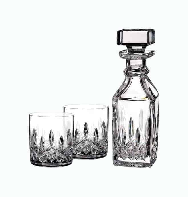 Waterford Lead Crystal Decanter & Tumbler Glasses