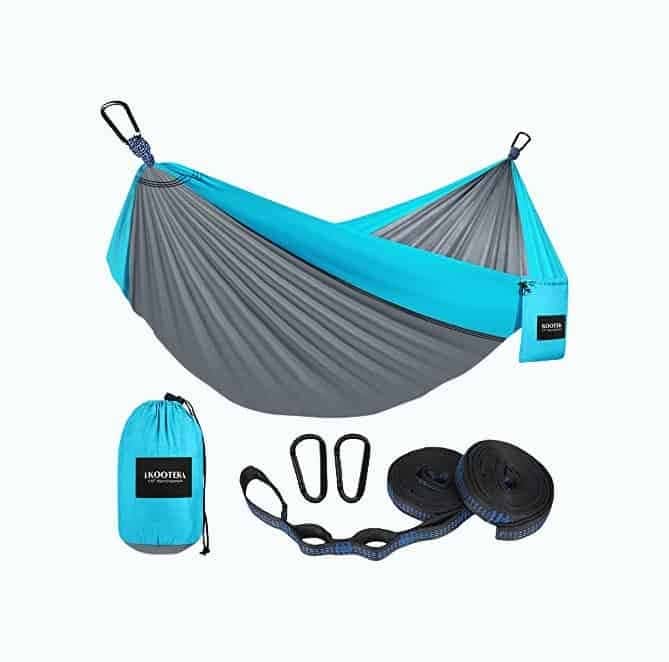 Double Portable Hammock with Tree Straps