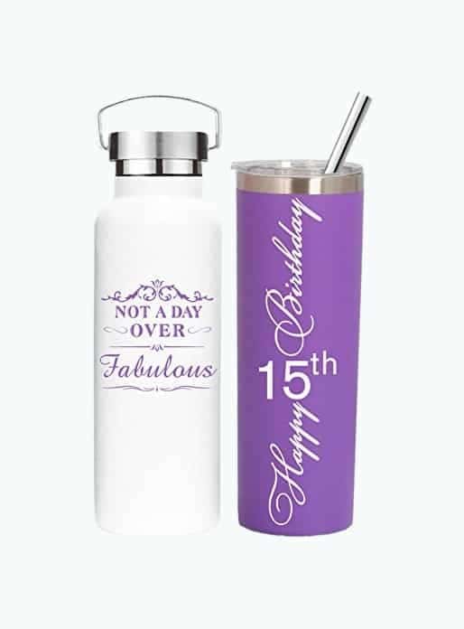 15th Birthday Tumbler Set