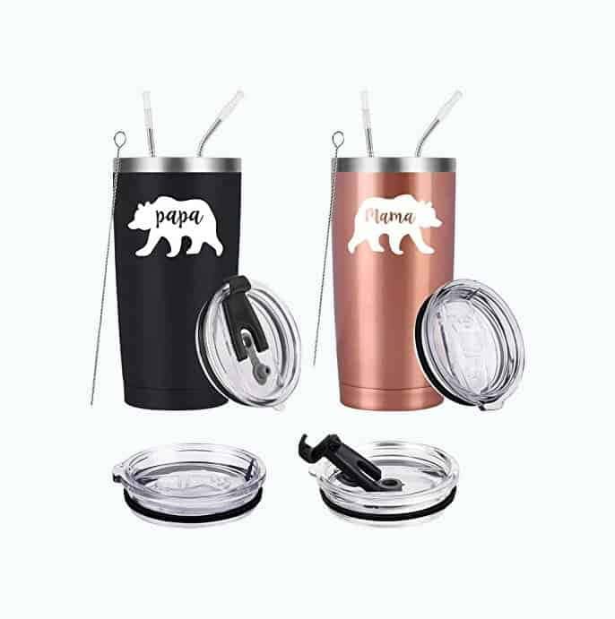 Mama & Papa Bear Travel Tumblers