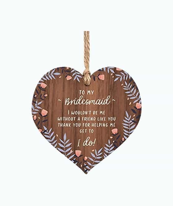 Wooden Bridesmaid Keepsake