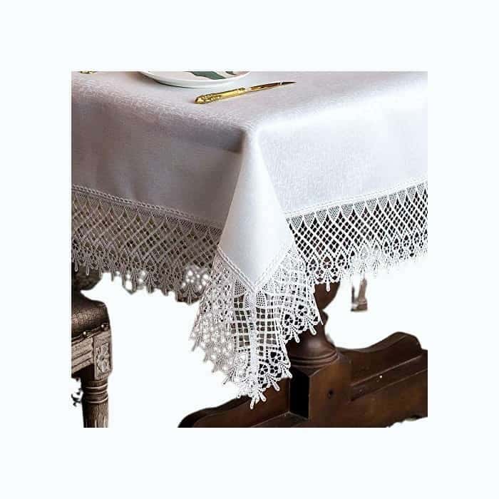 Lace-Edged Tablecloth