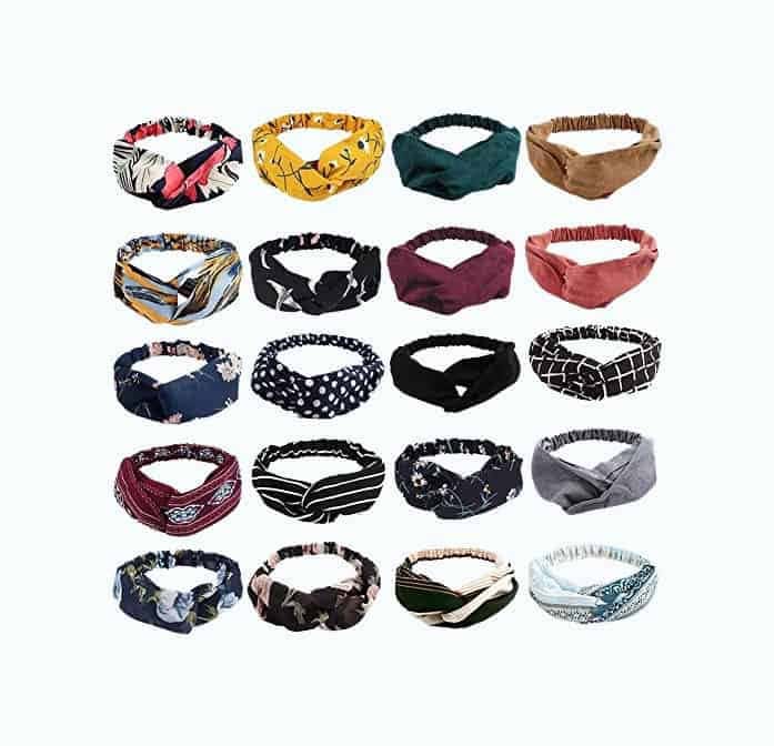 20 Pack Boho Headbands