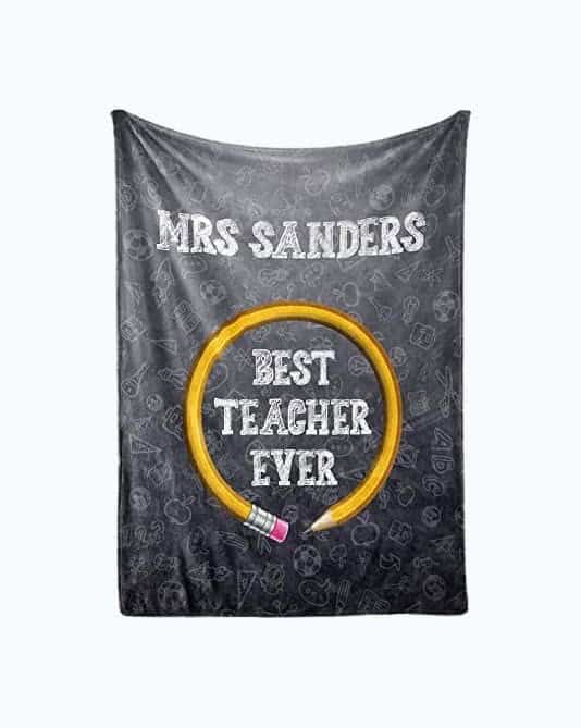 Personalized Teacher Blanket