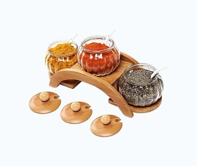 Spice Jar Display Set