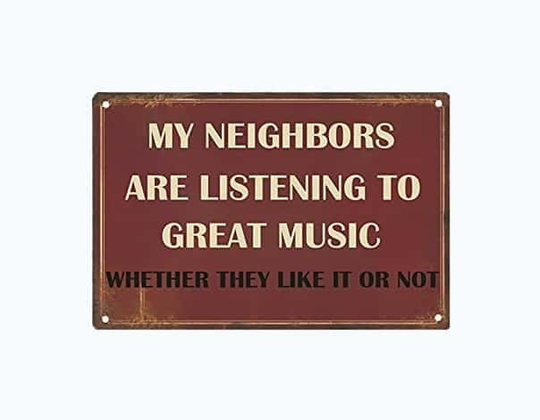 Sarcastic Music Lover Sign