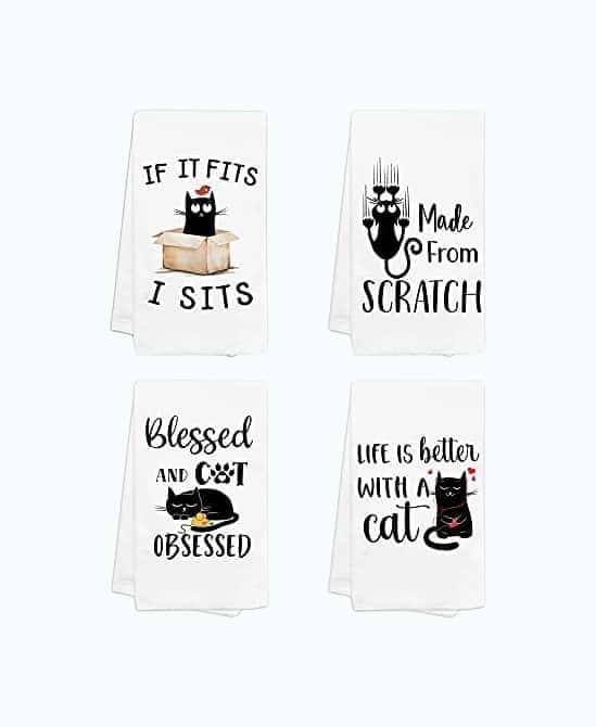 Cat Dish Towels