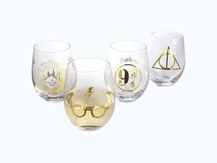 Harry Potter Stemless Wineglasses