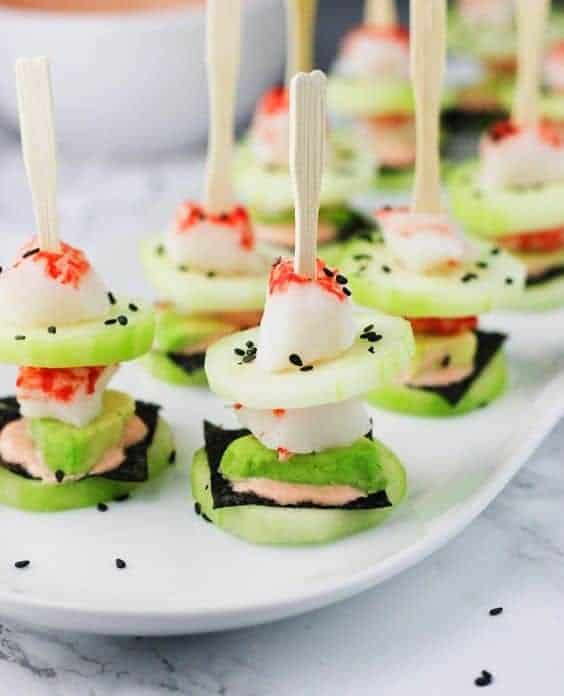 13 | CALIFORNIA ROLL LOW CARB SUSHI STACKS