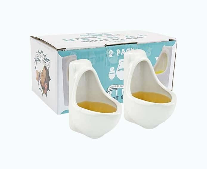 Urinal Shot Glasses, Set of 2