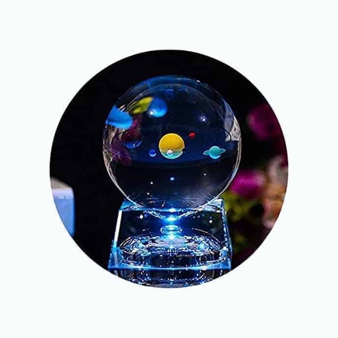 Solar System 3D Crystal Ball