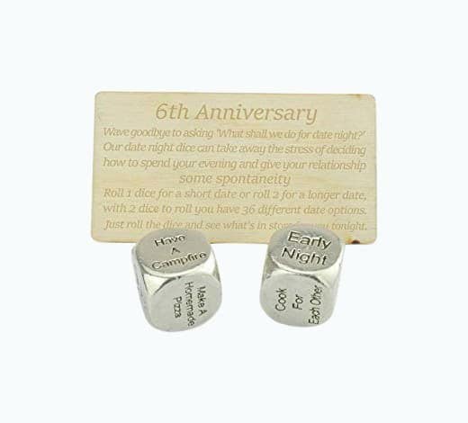 Metal Date Night Dice