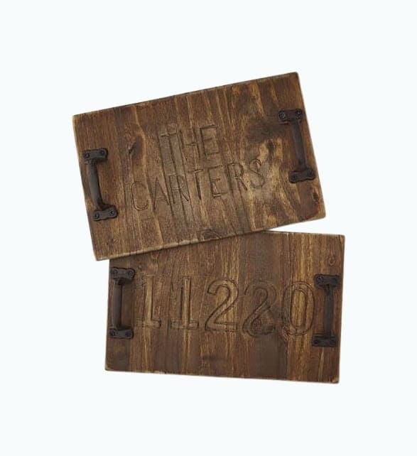 Personalized Rustic Serving Tray