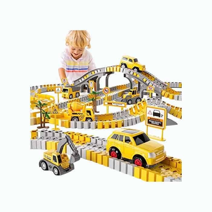 Construction Race Track Set