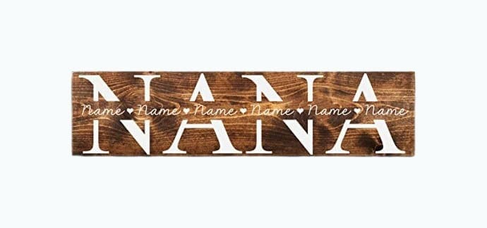 Personalized Nana Wood Sign