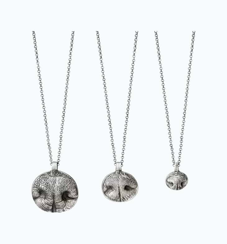 Custom Pet Nose Print Necklaces