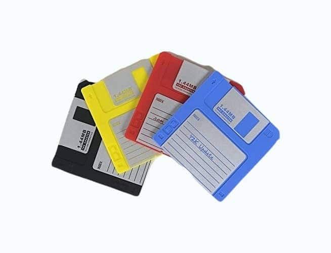 Floppy Disk Coaster Set