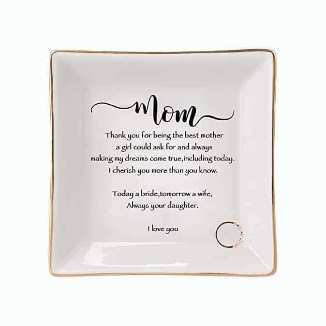 Mother of The Bride Gifts Ceramic Trinket Dish